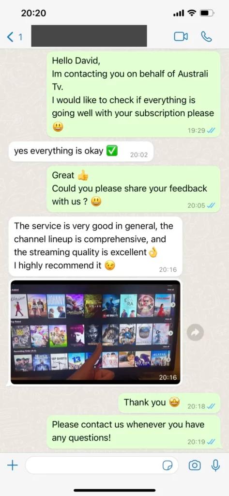 Customer review information