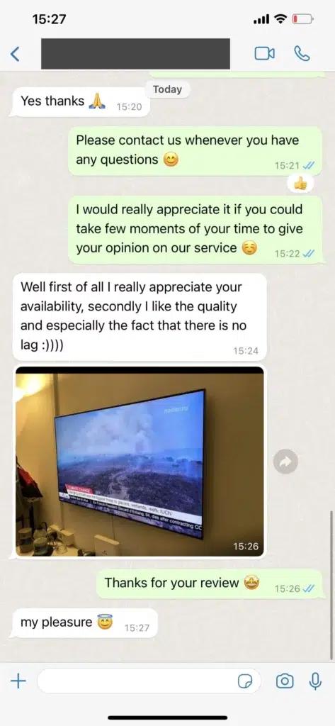 Customer review information
