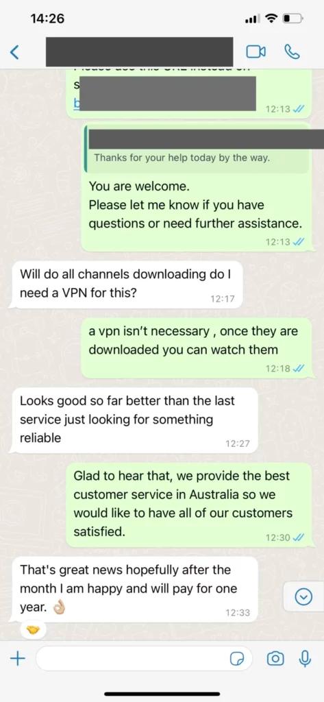 Customer review information